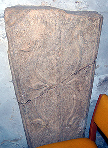 Pre-Conquest grave slab in the south aisle June 2012